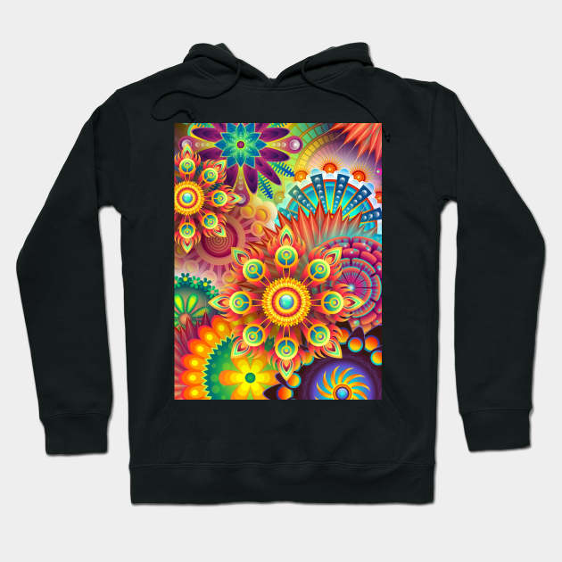 Colorful Flowers Hoodie by holidaystore